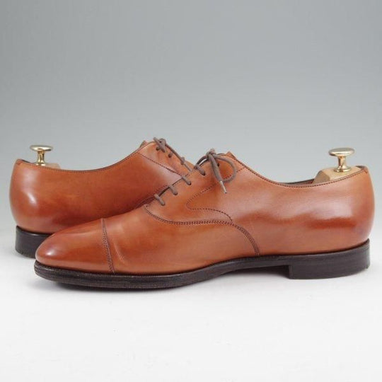 極上★エドワードグリーン 8.5E【現行定価￥217,800-★チェルシー/CHELSEA/202ラスト】ストレートチップ/カーフ/茶/EDWARD GREEN★m745
