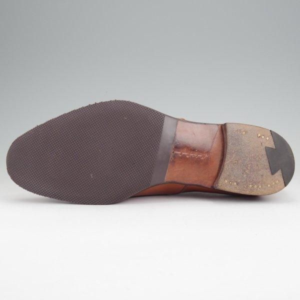 極上★エドワードグリーン 8.5E【現行定価￥217,800-★チェルシー/CHELSEA/202ラスト】ストレートチップ/カーフ/茶/EDWARD GREEN★m745