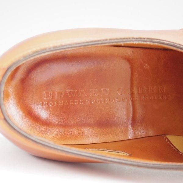 極上★エドワードグリーン 8.5E【現行定価￥217,800-★チェルシー/CHELSEA/202ラスト】ストレートチップ/カーフ/茶/EDWARD GREEN★m745