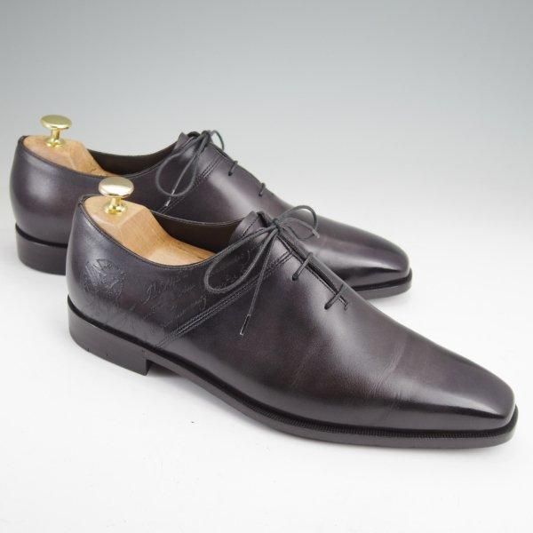 極美品★(仏)ベルルッティ SIZE 8.5【定価￥309,100- ★ALESSANDRO Scars Demesure/アレッサンドロ/スカーズ】黒/Berluti★m746