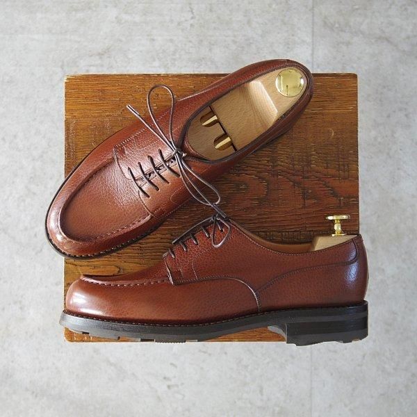 極美品★J.M.ウエストン 4.5C【現行定価￥168,300-★ゴルフ/GOLF】641/31ラスト/Uチップ/チェスナット/茶/Weston/ウェストン★m747