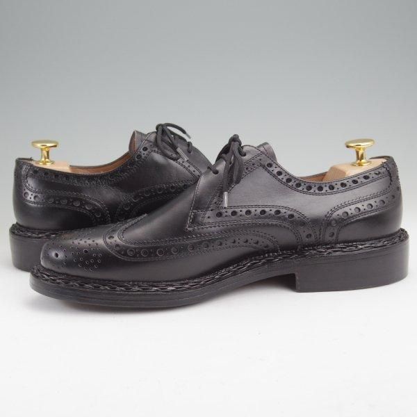 未使用★(独)ハインリッヒ・ディンケラッカー SIZE 6.5【貴重★BUDA/ブダ/フルブローグ】カーフ/黒/メンズ/Heinrich Dinkelacker★m752