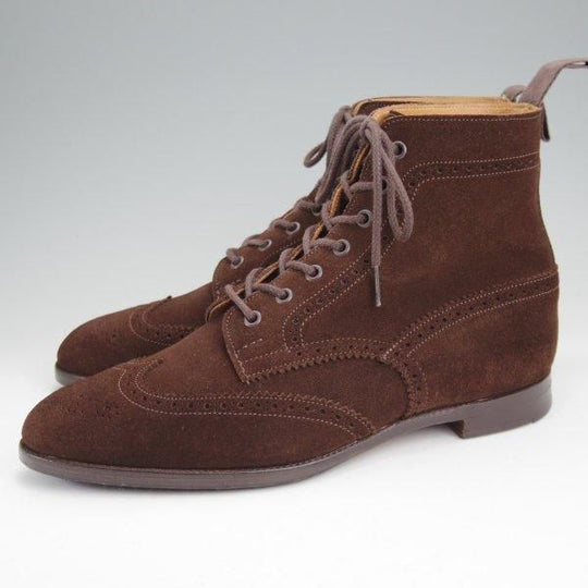 極上★トリッカーズ SIZE 7【貴重★SHIPS別注/レースアップブーツ/M7283】スエード/濃茶/メンズ/Tricker's★m753
