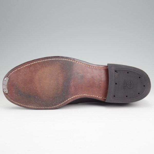 極上★オールデン 7D【貴重★キッド(仔山羊革)/53719/ミリタリーラスト】プレーントゥ/黒/メンズ/ALDEN★m757