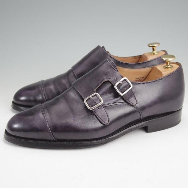 極上★トリッカーズ SIZE 7.5【現行定価10万円以上★ミュージアムカーフ仕様/LEAVENWORTH】8125/ダブルモンク/黒/メンズ/Tricker's★m759