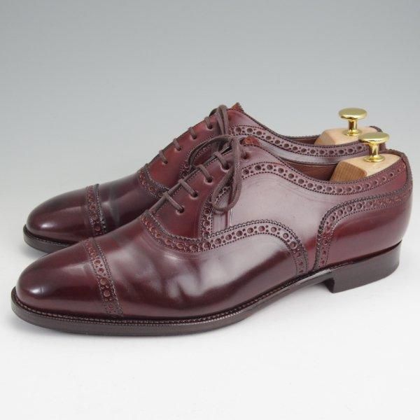 極上★MIYAGI KOGYO(宮城興業) 7E【貴重★コードバン仕様/クォーターブローグ/YOUKIHI】赤茶/World Footwear Gallery★m762