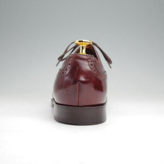 極上★MIYAGI KOGYO(宮城興業) 7E【貴重★コードバン仕様/クォーターブローグ/YOUKIHI】赤茶/World Footwear Gallery★m762