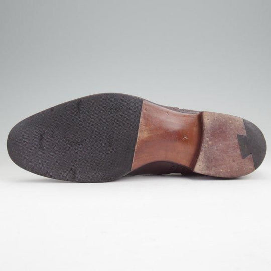 極上★MIYAGI KOGYO(宮城興業) 7E【貴重★コードバン仕様/クォーターブローグ/YOUKIHI】赤茶/World Footwear Gallery★m762