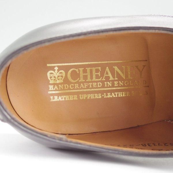 美品★(英)チーニー 7F【★プレーントゥ/3888ラスト】カーフ/黒/メンズ/CHEANEY★m769