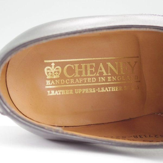 美品★(英)チーニー 7F【★プレーントゥ/3888ラスト】カーフ/黒/メンズ/CHEANEY★m769