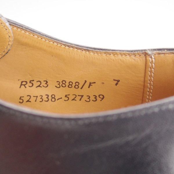 美品★(英)チーニー 7F【★プレーントゥ/3888ラスト】カーフ/黒/メンズ/CHEANEY★m769
