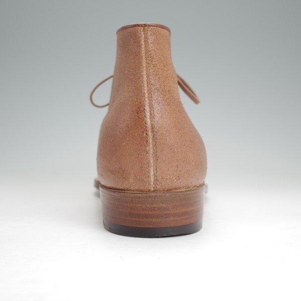 美品★(福岡)Corno blu/コルノブルゥ UK7程度【貴重★(伊)バダラッシ・カルロ社のバケッタリバース】チャッカブーツ/茶/メンズ★m771