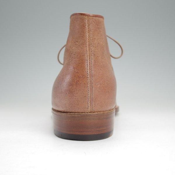 美品★(福岡)Corno blu/コルノブルゥ UK7程度【貴重★(伊)バダラッシ・カルロ社のバケッタリバース】チャッカブーツ/茶/メンズ★m771