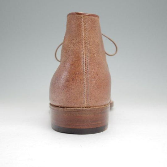 美品★(福岡)Corno blu/コルノブルゥ UK7程度【貴重★(伊)バダラッシ・カルロ社のバケッタリバース】チャッカブーツ/茶/メンズ★m771