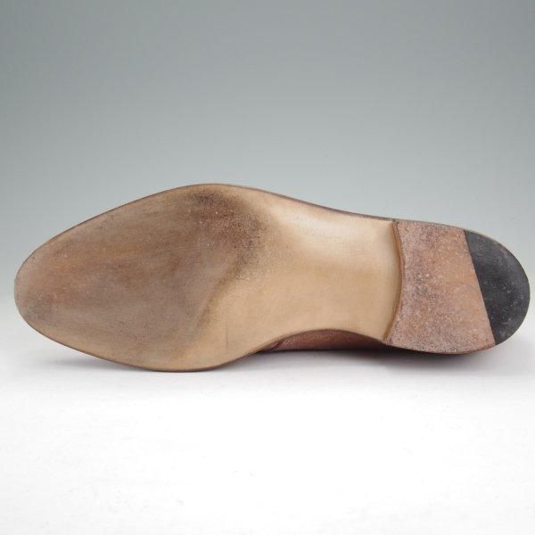 美品★(福岡)Corno blu/コルノブルゥ UK7程度【貴重★(伊)バダラッシ・カルロ社のバケッタリバース】チャッカブーツ/茶/メンズ★m771