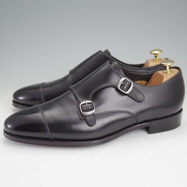 極美品★RAYMAR/レイマー SIZE 9【ハンドソーンウェルテッド製法★ダブルモンク/RM1015D】ボカルーカーフ/(仏)アノネイ社/黒★m772