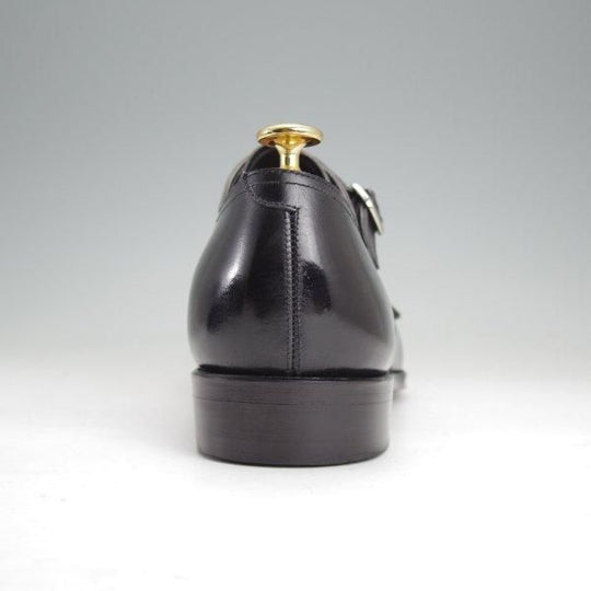 極美品★RAYMAR/レイマー SIZE 9【ハンドソーンウェルテッド製法★ダブルモンク/RM1015D】ボカルーカーフ/(仏)アノネイ社/黒★m772