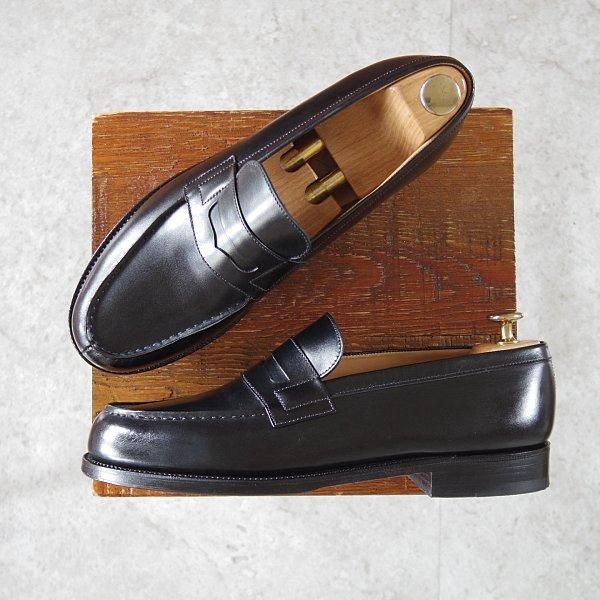 美品★J.M.ウエストン 7B【定価￥151,800-★180/コインローファー】41ラスト/ボックスカーフ/黒/Weston/ウェストン★m774