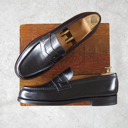 美品★J.M.ウエストン 7B【定価￥151,800-★180/コインローファー】41ラスト/ボックスカーフ/黒/Weston/ウェストン★m774