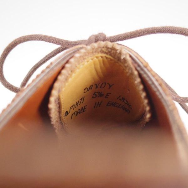 極上★(英)ガジアーノ&ガーリング 5.5E【定価￥275,000-★ダイヤモンドキャップトゥ/SAVOY】MH71ラスト/カーフ/茶/GAZIANO&GIRLING★m776