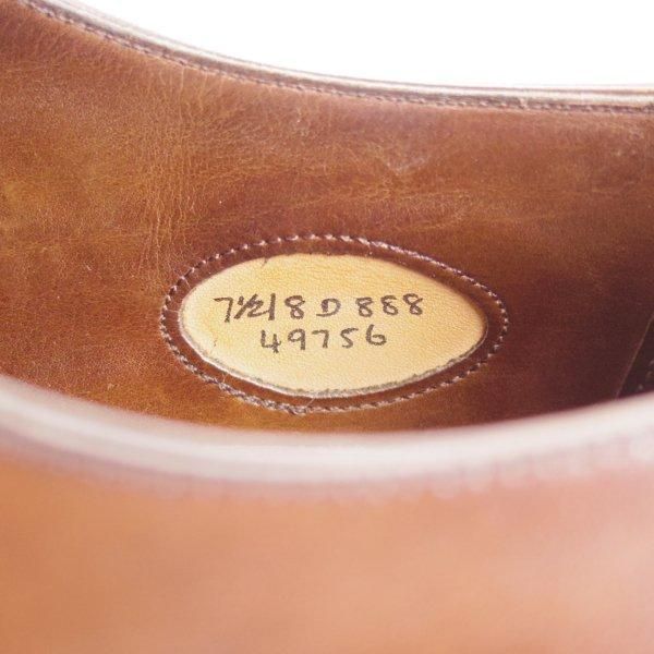 極上★エドワードグリーン 7.5D【現行定価￥217,800-★チェルシー/CHELSEA/888ラスト】ストレートチップ/カーフ/濃茶/EDWARD GREEN★m777