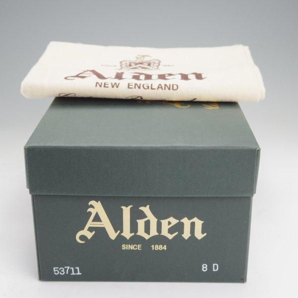 極美品★オールデン 8D【定価￥166,100-★ミリタリーラスト/53711】プレーントゥ/カーフ/黒/メンズ/ALDEN★m778