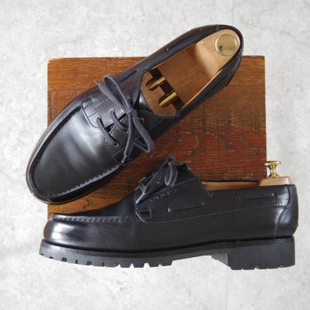 極上★J.M.ウエストン 8.5D【定価￥168,300-★ロシアンカーフ仕様/ヨット/Yachting】690/41ラスト/Uチップ/黒/Weston/ウェストン★m779