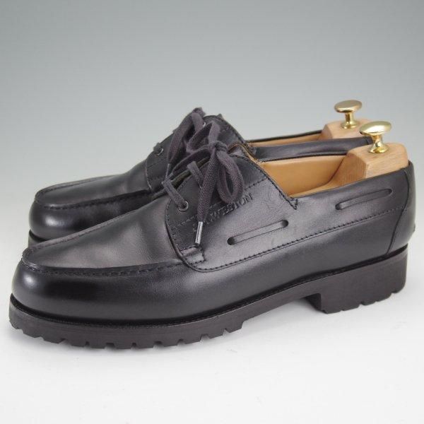 極上★J.M.ウエストン 8.5D【定価￥168,300-★ロシアンカーフ仕様/ヨット/Yachting】690/41ラスト/Uチップ/黒/Weston/ウェストン★m779