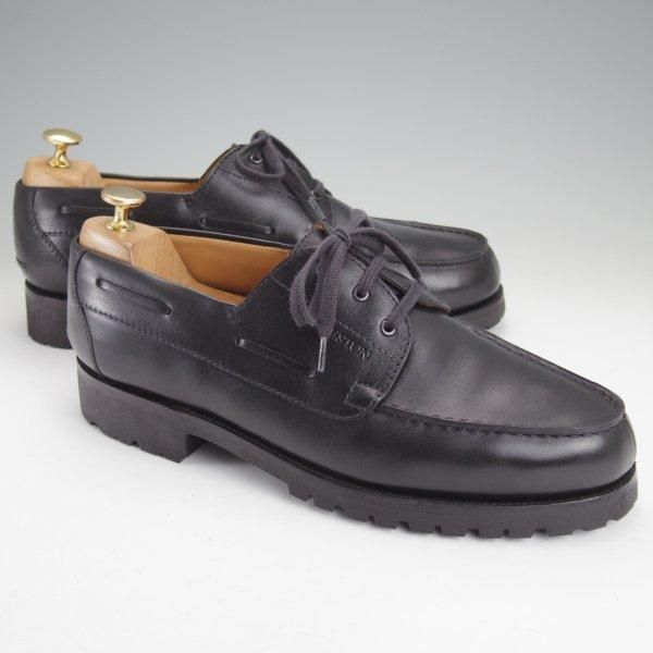 極上★J.M.ウエストン 8.5D【定価￥168,300-★ロシアンカーフ仕様/ヨット/Yachting】690/41ラスト/Uチップ/黒/Weston/ウェストン★m779