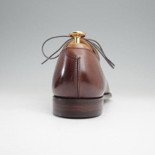 ほぼ試着程度★クロケット&ジョーンズ 6E【ハンドグレードライン★STANLEY/337ラスト】プレーントゥ/カーフ/濃茶/Crockett&Jones★m807