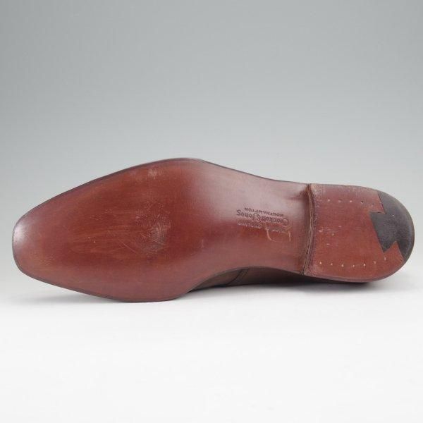 ほぼ試着程度★クロケット&ジョーンズ 6E【ハンドグレードライン★STANLEY/337ラスト】プレーントゥ/カーフ/濃茶/Crockett&Jones★m807