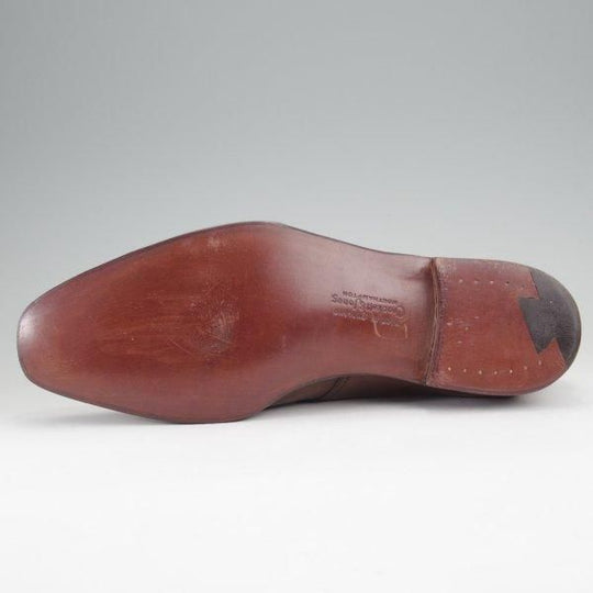 ほぼ試着程度★クロケット&ジョーンズ 6E【ハンドグレードライン★STANLEY/337ラスト】プレーントゥ/カーフ/濃茶/Crockett&Jones★m807