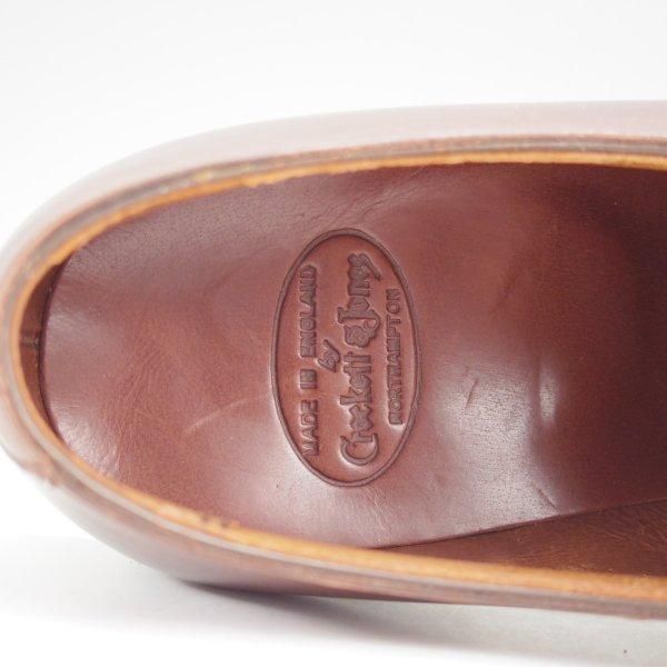 ほぼ試着程度★クロケット&ジョーンズ 6E【ハンドグレードライン★STANLEY/337ラスト】プレーントゥ/カーフ/濃茶/Crockett&Jones★m807