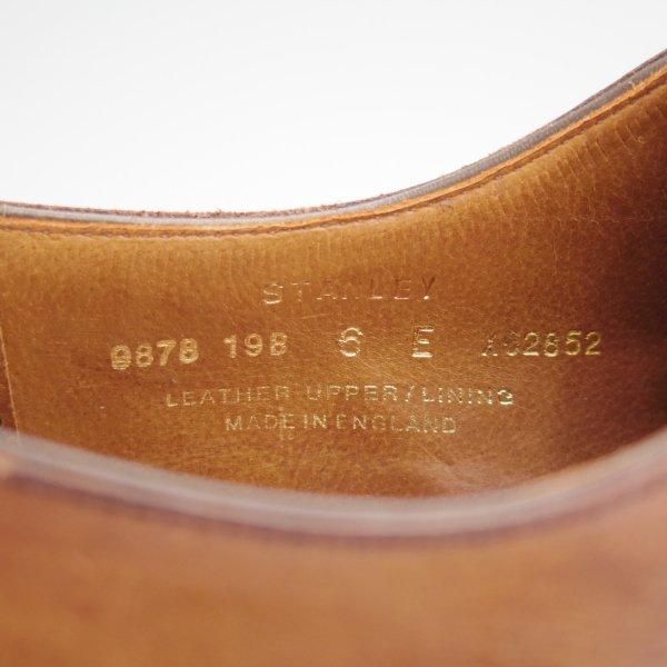 ほぼ試着程度★クロケット&ジョーンズ 6E【ハンドグレードライン★STANLEY/337ラスト】プレーントゥ/カーフ/濃茶/Crockett&Jones★m807
