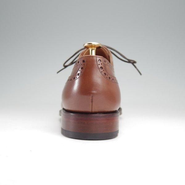 未使用★(スペイン製)YANKO/ヤンコ SIZE 6.5【グッドイヤーウェルテッド製法★セミブローグ/14207】カーフ/茶/メンズ★m808