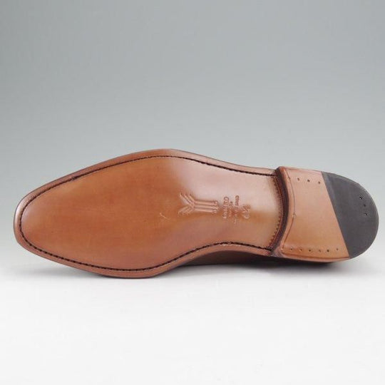 未使用★(スペイン製)YANKO/ヤンコ SIZE 6.5【グッドイヤーウェルテッド製法★セミブローグ/14207】カーフ/茶/メンズ★m808