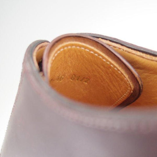 極美品★42ndロイヤルハイランド SIZE 8.5【現行定価13万円程度★コードバン仕様/純正シューツリー付き】Navy Collection/赤茶★m810