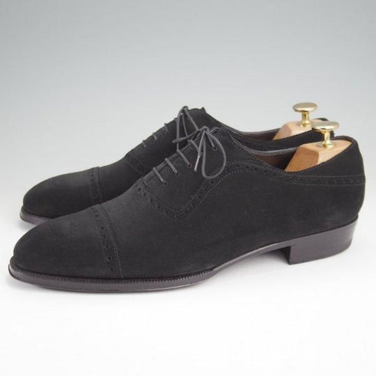 極美品★(伊)エンツォ・ボナフェ SIZE 7.5【定価￥143,000-★ビームス別注/(英)C.F.ステッド社のスーパーバック/BRONZINO】黒/メンズ★m814