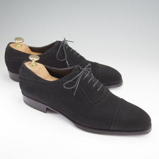 極美品★(伊)エンツォ・ボナフェ SIZE 7.5【定価￥143,000-★ビームス別注/(英)C.F.ステッド社のスーパーバック/BRONZINO】黒/メンズ★m814