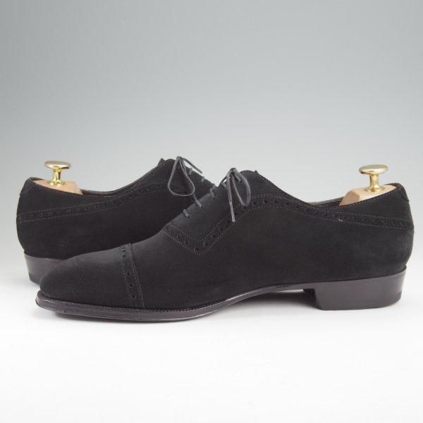 極美品★(伊)エンツォ・ボナフェ SIZE 7.5【定価￥143,000-★ビームス別注/(英)C.F.ステッド社のスーパーバック/BRONZINO】黒/メンズ★m814
