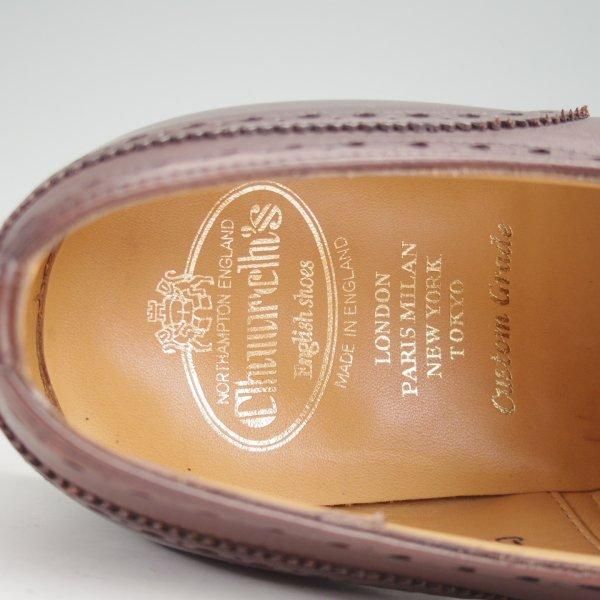 極美品★チャーチ 85F/UK8.5【定価￥176,000-★ディプロマット/DIPLOMAT】173ラスト/セミブローグ/カーフ/EBONY/濃茶/Church's★m815