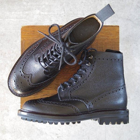 未使用★チャーチ 60G/UK6【定価￥155,100-★Mc FARLANE LW/(伊)St.Moritz社製ソール】133ラスト/ブーツ/グレインレザー/黒/Church's★m817