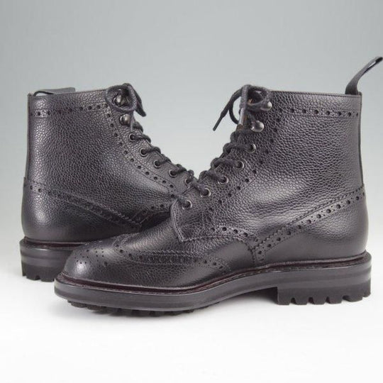 未使用★チャーチ 60G/UK6【定価￥155,100-★Mc FARLANE LW/(伊)St.Moritz社製ソール】133ラスト/ブーツ/グレインレザー/黒/Church's★m817