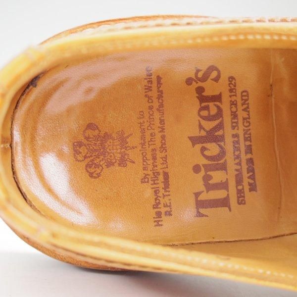 極上★トリッカーズ SIZE 6【定価￥121,000-★ダイナイトソール/BOURTON/エイコンアンティーク】カントリーシューズ/薄茶/Tricker's★m822