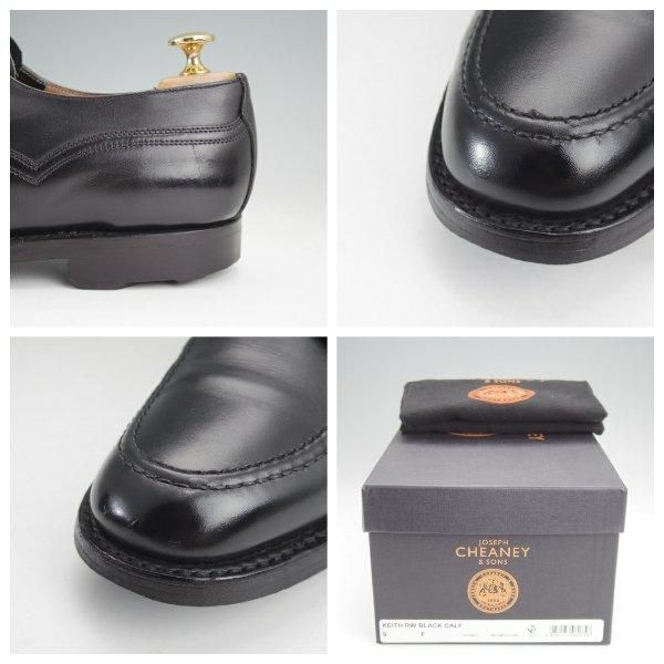 極上★(英)チーニー 9F【定価￥82,500-★リッジウェイソール仕様/KIETH RW/キース】4436ラスト/Uチップ/カーフ/黒/メンズ/CHEANEY★m823
