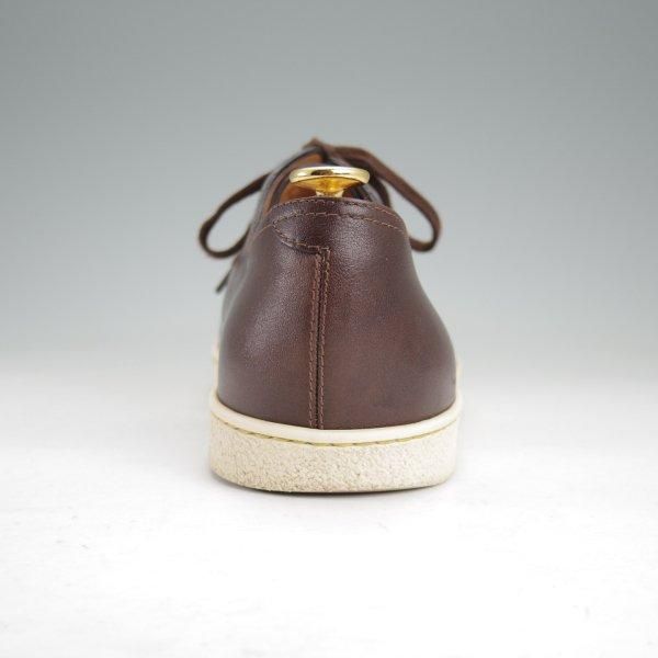 極上★ジョンロブ 6.5E【定価￥151,800-★ミュージアムカーフ仕様/LEVAH/0315ラスト】レザースニーカー/濃茶/メンズ/JOHN LOBB★m825