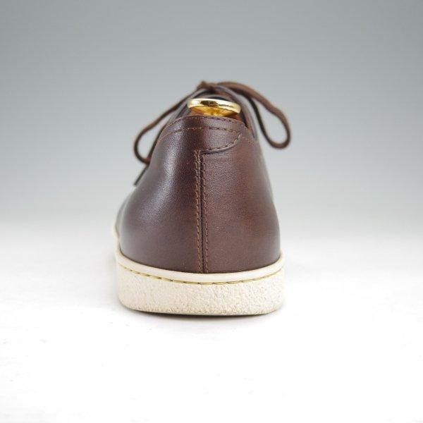 極上★ジョンロブ 6.5E【定価￥151,800-★ミュージアムカーフ仕様/LEVAH/0315ラスト】レザースニーカー/濃茶/メンズ/JOHN LOBB★m825