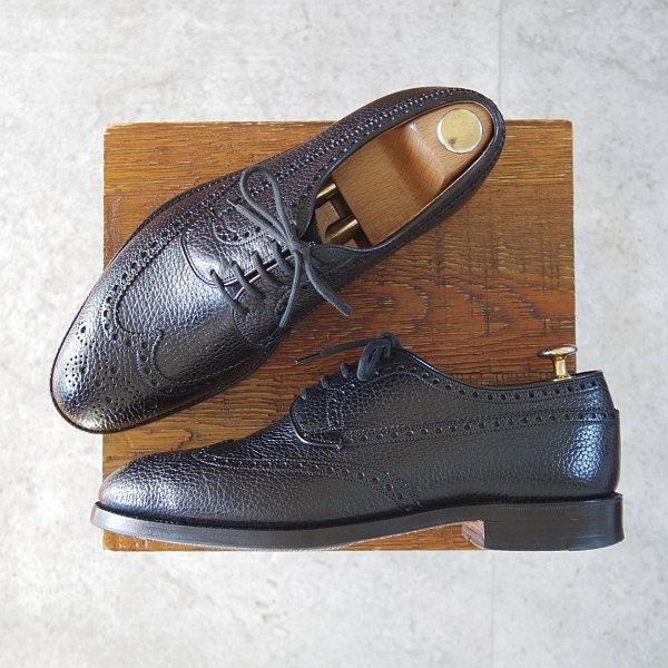 極上★チャーチ UK6.5程度【貴重★2都市ロゴ(〜70's)/RANCH OXHIDE仕様/旧チャーチ】COTSWOLD/149ラスト/フルブローグ/黒/Church's★m827