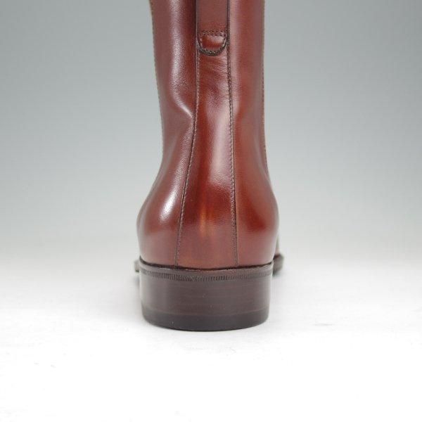 極上★(伊)タニノクリスチー SIZE 7.5【定価15万円以上★サイドゴアブーツ/514】カーフ/茶/メンズ/TANINO CRISCI★m828