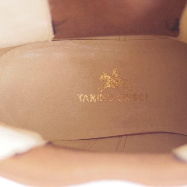 極上★(伊)タニノクリスチー SIZE 7.5【定価15万円以上★サイドゴアブーツ/514】カーフ/茶/メンズ/TANINO CRISCI★m828